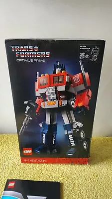 Buy LEGO 10302 Optimus Prime Transformers (BOX, Instructions, Sticker Sheet) Hasbro • 1£