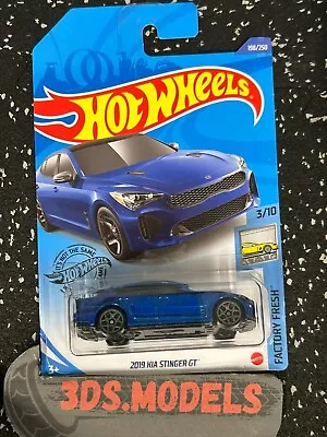 Buy KIA 2019 STINGER GT BLUE LONG CARD Hot Wheels 1:64 **COMBINE POSTAGE** • 2.95£