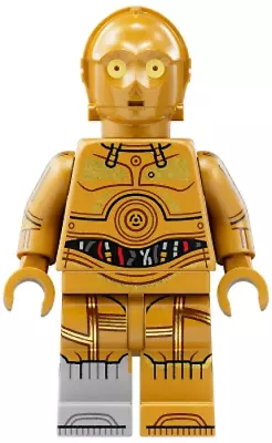 Buy LEGO Minifigure Sw1209 C-3PO - Molded Light Bluish Gray Right Foot, Printed Arms • 21.99£