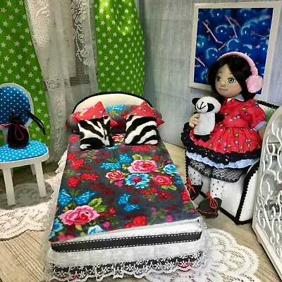 Buy Pinkrosemh Doll With Bed Chair Furniture Set For Dolls Barbie Incl Doll! UNIQUE • 118.36£