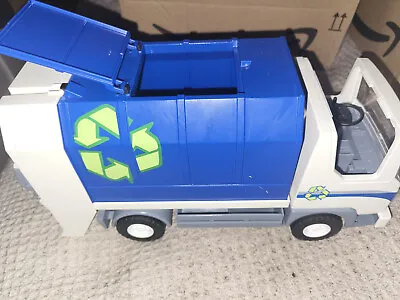 Buy Playmobil 4129 City Action Recycling Truck With Flashing Lights! Incomplete • 10£