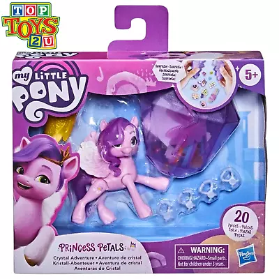 Buy My Little Pony Crystal Adventure Princess Petals Play Figure With Accessories • 8.95£