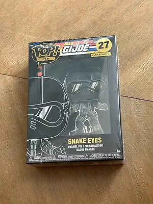 Buy Funko Pop Pin GiJoe Snake Eyes No 27 Enamel Pin Cobra The Enemy Super Rare • 10.29£