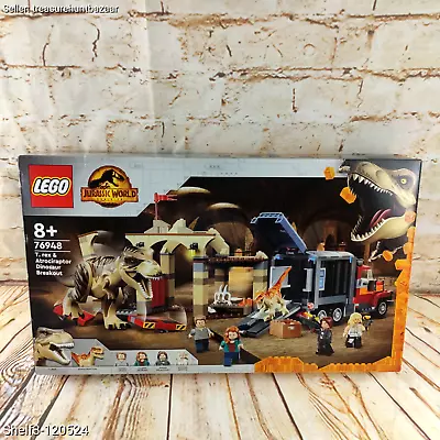 Buy LEGO 76948 JurassicWorld T. Rex & Atrociraptor Dinosaur Breakout - Brand New • 89.95£