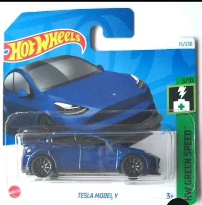 Buy Hot Wheels TESLA MODEL Y Blue 2024  • 4£