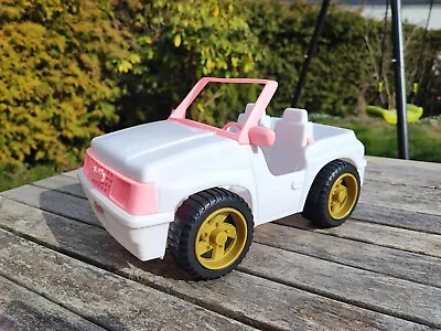 Buy Barbie Vintage Beach Jeep White Pink / Mattel 1994 • 34.97£