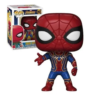 Buy Funko POP #287 Iron Spider Marvel Avengers Infinity War - Includes POP Protector • 12.99£