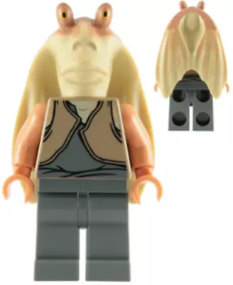 Buy Jar Jar Binks (Printed Head) Star Wars LEGO Minifigure Sw0301 7929 9499 75080 NE • 14.95£