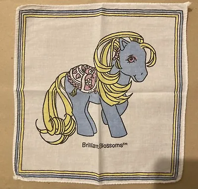 Buy Rare Original Vintage 1980s My Little Pony Handkerchief Brilliant Blossoms • 30£