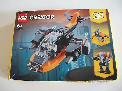 Buy LEGO CREATOR 3 In 1 Cyber Drone Posable Mech Hoverbike Age 6+ 113 Pieces (31111) • 10.85£