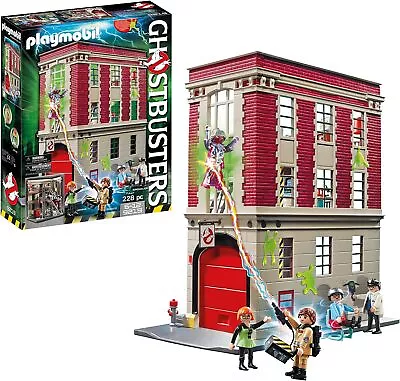 Buy Playmobil Ghostbusters 9219 Firehouse, For Children Ages 6+ • 88.10£