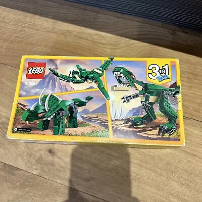 Buy LEGO 31058 Creator Mighty Dinosaurs Toy 3in1 T-Rex Triceratops Pterodactyl • 9.99£