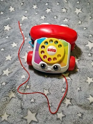 Buy Fisher-Price Chatter Telephone Pull Along Toddler Toy Phone Numbers Sounds • 5.99£