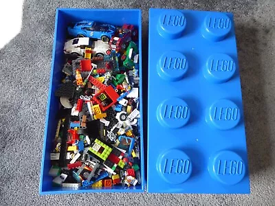Buy Lego 8 Stud Storage Box Blue Minifigures & More • 47.50£