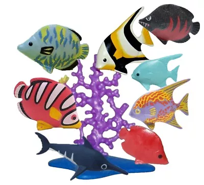 Buy Playmobil Fish Aquarium/Mermaid/ Fishes, Coral, Baby Sword Fish X 8 Fish RARE • 8.99£