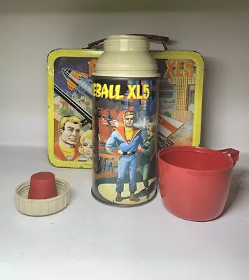 Buy Gerry Anderson - Fireball XL5 - Tin Lunch Box With Thermos & Cup 1960's Vintage • 216.11£