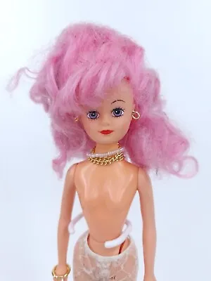 Buy Delavennat Doll Pink Hair Barbie Clone Vintage 1980s With Jewelry • 23.05£