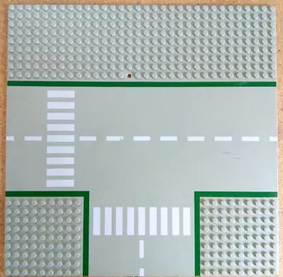 Buy Vintage LEGO Base Plate Building Board 32 X 32 Studs Grey Road - T Junction • 8£