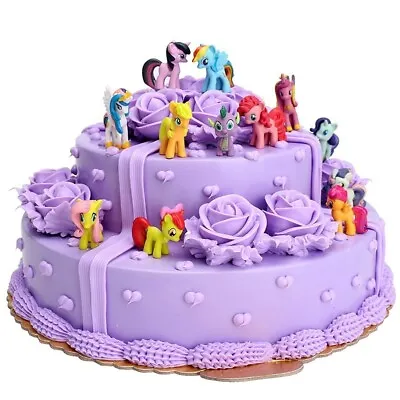 Buy New 12Pcs/Set My Little Pony Figure Display Cake Toppers Toy Unicorn Decoration • 9.97£