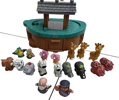 Buy Fisher Price Little People Noahs Ark Arc Playset Figures Animals Noah Toys Boat • 12£