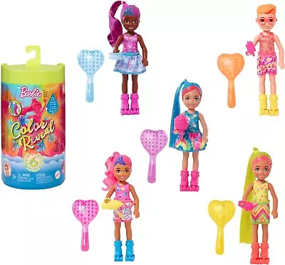 Buy Barbie HCC90 - Chelsea Color Reveal Doll With 6 Surprises Neon Batik Print • 16.53£