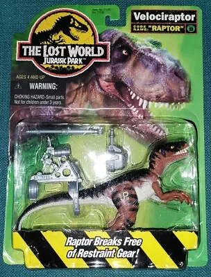 Buy Jurassic Park Lost World Velociraptor Action Figure New Moc Kenner 1997 • 49.99£