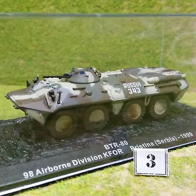 Buy 8) DeAgostini 1/72 Combat Tanks. BTR-80 (1999) #3 (Wheels Repaired, No Aerial) • 7.95£