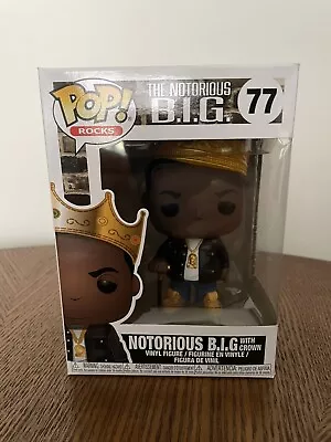 Buy Funko Pop NOTORIOUS B.I.G WITH CROWN Number 77 • 25.64£