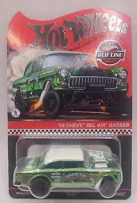 Buy Hot Wheels RLC Exclusive '55 Chevy Bel Air Gasser Triassic-Five Green HGW21 • 32.99£