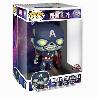 Buy Funko 10  POP What If Super Sized Zombie Captain America Exclusive Figure #949 • 49.95£