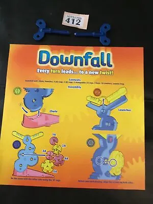 Buy Downfall Board Game MB Hasbro 2011 “PARTS “ 2 X KEYS & RULES  ONLY  .412 • 4£