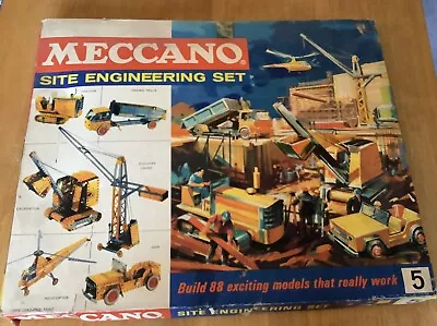 Buy Vintage 1970’s Meccano Site Engineering Set 5 • 20£