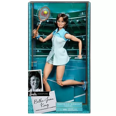 Buy Mattel Barbie Inspiring Women Series Billie Jean King Doll, Tennis Icon, 6+ • 29.73£