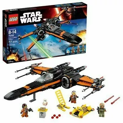 Buy LEGO 75102 Poe's Black X-wing -Fighter Star Wars - NEW & SEALED - Free Post • 110£