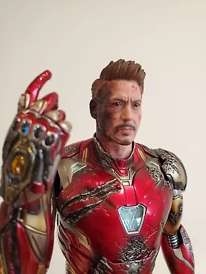 Buy Top 1/6 Tony Stark Head Sculpt Battle Damage Ironman Mark 85 50 Hot Toys Figure • 25£