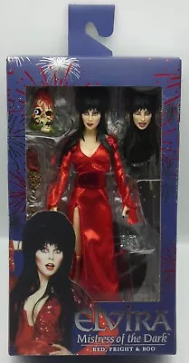Buy NECA - ELVIRA Mistress Of The Dark RED, FRIGHT & BOO 8  Clothed Action Figure • 37£