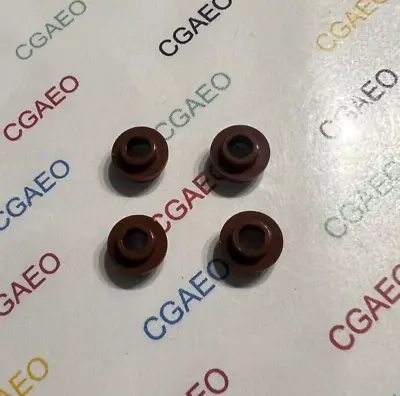 Buy 4 X LEGO 85861 Plate, Round 1 X 1 With Open Stud - REDDISH BROWN • 1.28£
