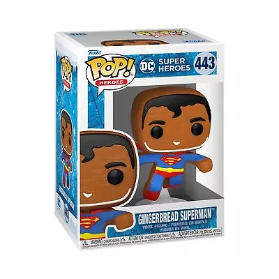 Buy Funko POP Heroes Figure : DC Super Heroes #443 Gingerbread Superman • 14.99£