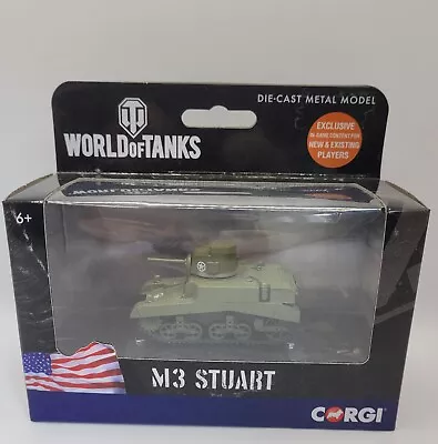 Buy CORGI Die-Cast Model WT91209 WORLD OF TANKS M3 STUART New • 10£