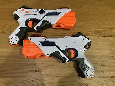 Buy 2 X NERF Laser Ops Pro Alphapoint Laser Blaster Guns Excellent Condition  • 12£