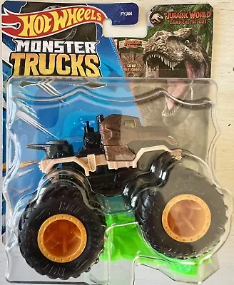 Buy Hot Wheels Monster Trucks Jurassic World Camp Cretaceous T Rex 2024 1:64 New • 10.98£