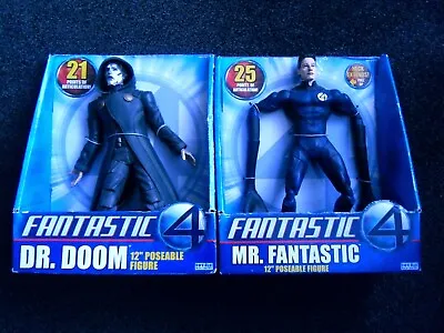 Buy Fantastic Four - Dr Doom & Mr Fantastic -  12  Figures - Toybiz - Joblot Pair • 49.99£