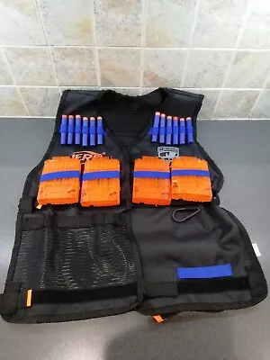 Buy NERF N-Strike Elite Tactical Adjustable Vest Jacket 4x Magazines Included  • 18.95£