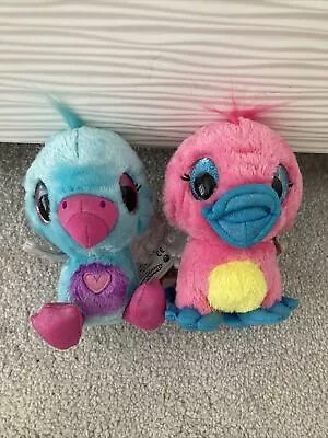 Buy 2 X Cute Hatchimal  Blue & Pink Fluffy Toy Teddy Beany Cute Plush Toy Ex Cond • 9.99£