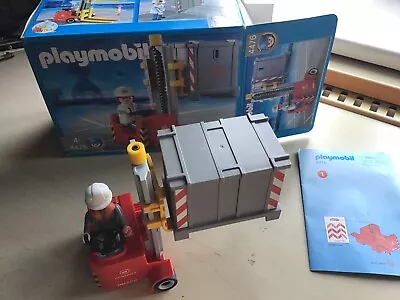 Buy Playmobil 4476 Forklift Construction Site Extra 'box +toy In Excellent Condition • 15£