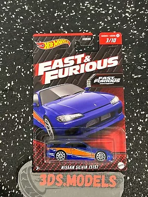 Buy FAST & FURIOUS NISSAN SILVIA S15 Hot Wheels 1:64 **COMBINE POSTAGE** • 7.95£