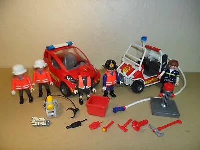 Buy PLAYMOBIL FIRE FIGHTING SET (Fire Engine Cars,Figures,Accessories) • 10.49£