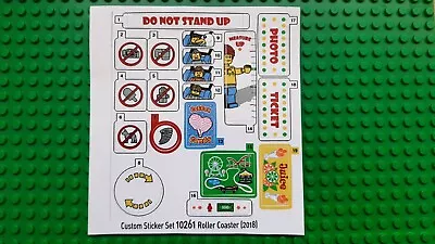 Buy Replacement Stickers/Stickers Fits Set 10261 Roller Coaster (2018) • 6.23£