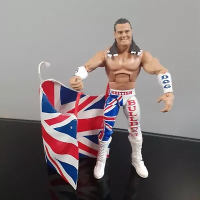 Buy WWE Elite British Bulldog Wrestling Figure With Flag Cloak. • 14.99£