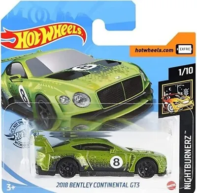 Buy Hotwheels 2018 Bentley Continental Gt3 Free Boxed Shipping  • 7.99£